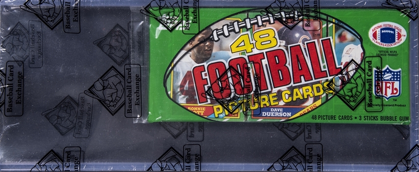 1986 Topps Football Grocery Rack Pack – Jerry Rice Rookie Card Showing on Top! – BBCE Certified